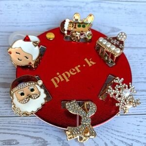 Piper K Christmas Christmas hair clips